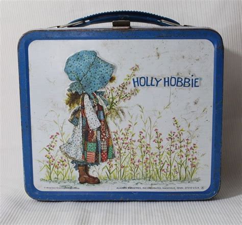 child's metal lunch box holly hobbie 1970s|Vintage Holly Hobbie Lunch Box for sale .